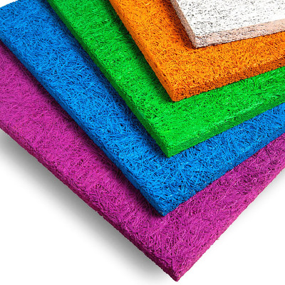 彩色木丝吸音板